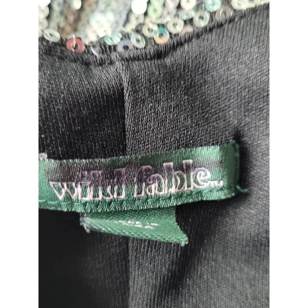 Wild Fable Sequin sleeveless mini party dress L Bling Sparkly Swiftie Y2K - Picture 10 of 12